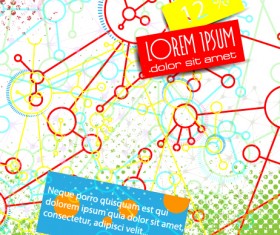 Communication elements with grunge background vector 05