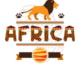 Creative african background vector 03