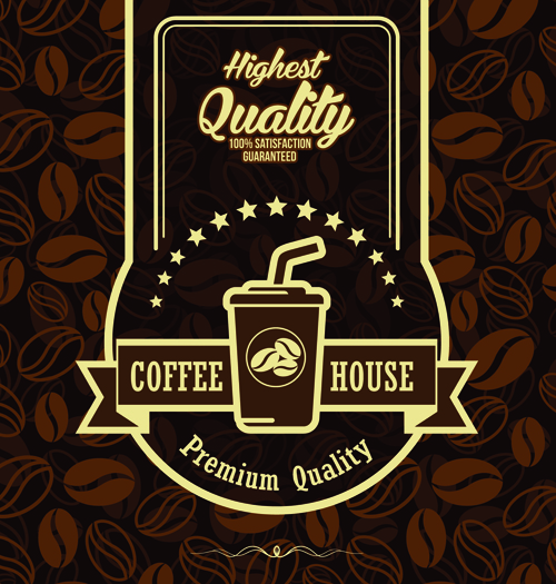 Creative coffee house poster vectors graphics 01