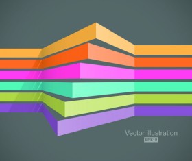 Creative colorful lines business template vector 04