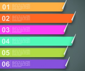 Creative colorful lines business template vector 05