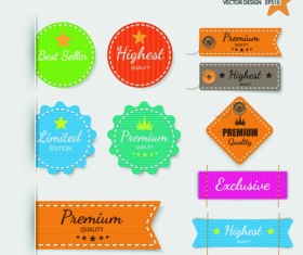 Creative discount banner and sticker vector