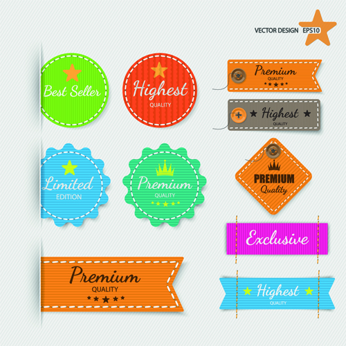 Creative discount banner and sticker vector