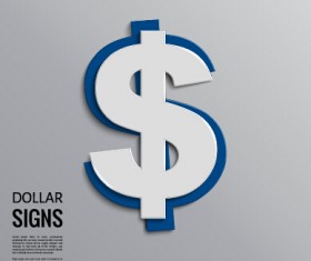 Creative dollar signs background vector 03