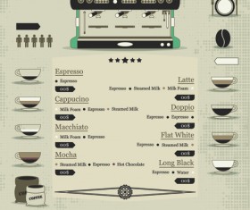 Creative drinks elements infographics vector 02