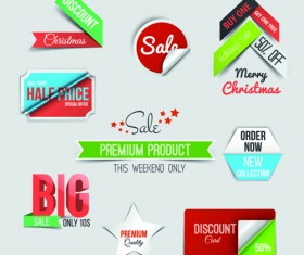 Creative sale sticker with labels design 04