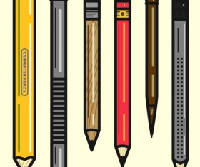 Different pencil vector graphics
