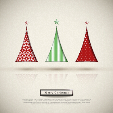 Elegant christmas tree holiday background vector 01