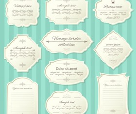 Elegant paper frames 02 vector