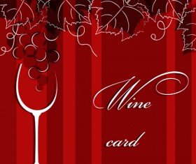 Elegant restaurant wine menu vector graphics 01