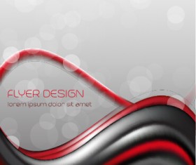 Dynamic lines flyer cover vector set 05