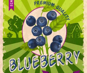 Food retro style poster 06 vector