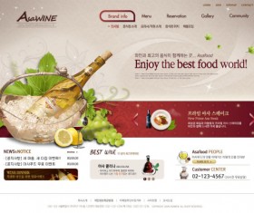 Food world website template psd
