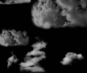 Free cloud creative Photoshop Brushes