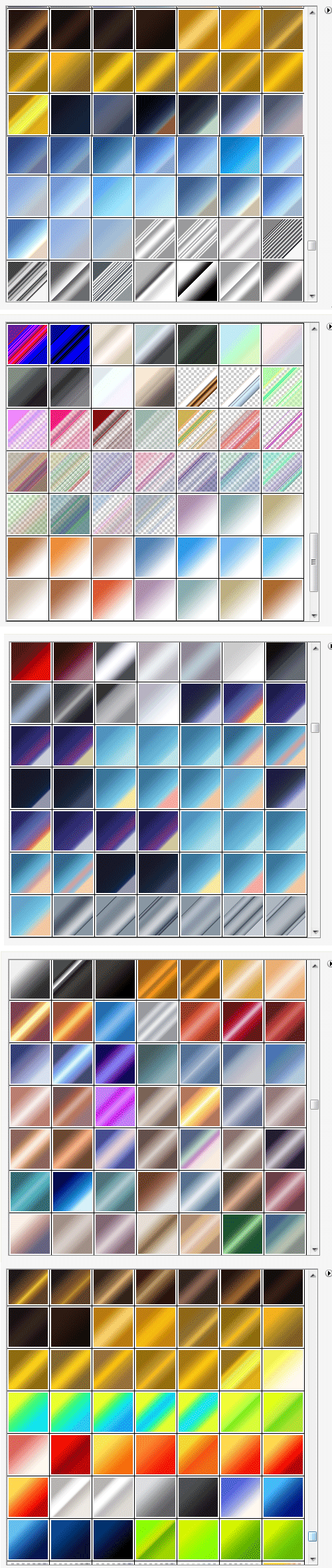 Glass texture Photoshop Gradients
