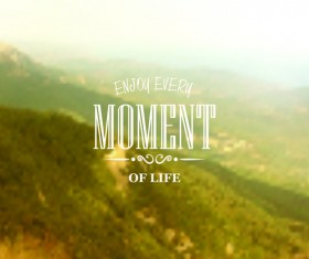 Green mountain blurred background vector