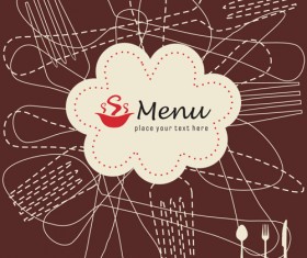 Hand drawn restaurant menu vector material 01