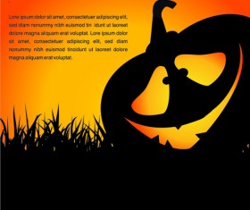 Happy halloween night background 06 vector set