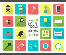 House tool with furniture icons