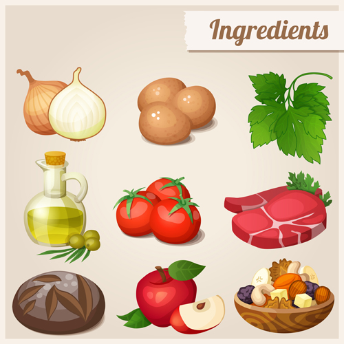 Huge collection of various food icons vector 03