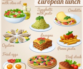 Huge collection of various food icons vector 07