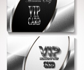 Luxury VIP cards set vector 05
