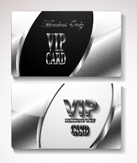 Luxury VIP cards set vector 05
