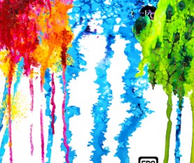 Messy watercolor art background vector 03