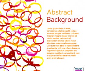 Messy watercolor art background vector 07