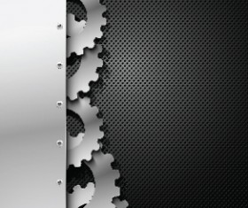 Metal gear backgrounds material