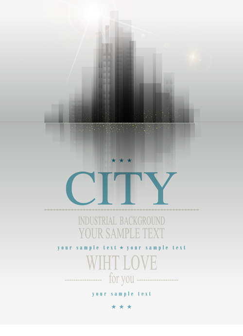 Modern city blurs background graphics 02