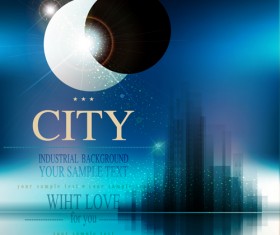 Modern city blurs background graphics 03