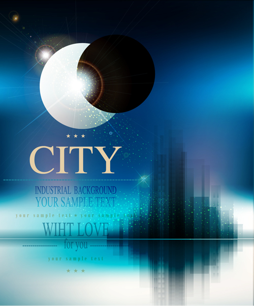 Modern city blurs background graphics 03