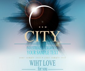 Modern city blurs background graphics 04