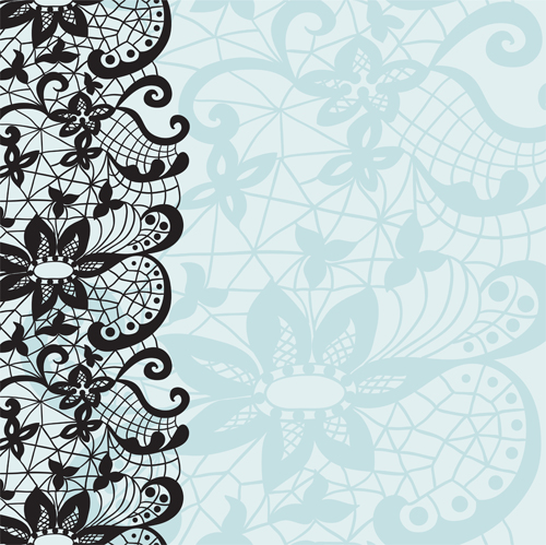 Old lace ornament background art 02