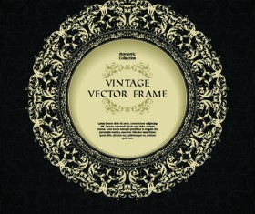 Ornate vintage floral art backgrounds vector 04