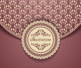 Ornate vintage floral art backgrounds vector 07