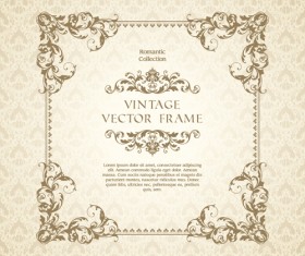 Ornate vintage floral art backgrounds vector 09