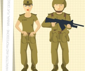 People and professions vector set 02