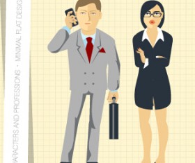 People and professions vector set 04