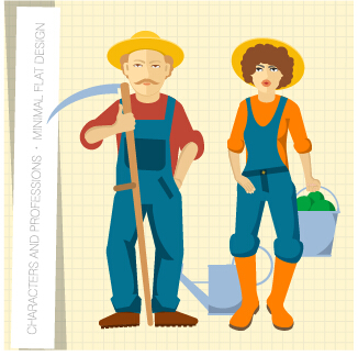 People and professions vector set 05