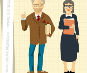 People and professions vector set 08