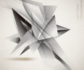 Polygonal 3D effect vector background