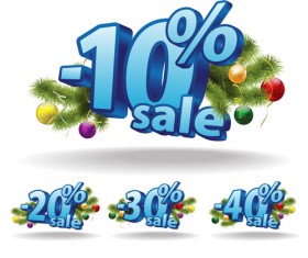 Promotional discounts 3D background vector 04