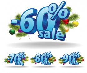 Promotional discounts 3D background vector 05