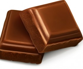 Realistic chocolate vector graphics 01