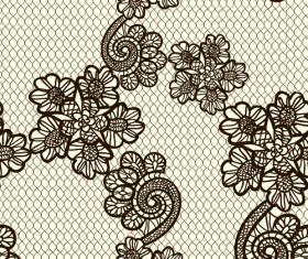 Retro lace ornament pattern seamless vector 02