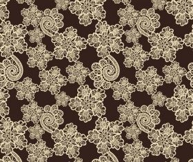 Retro lace ornament pattern seamless vector 03