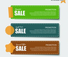 Sale banner discount price vector