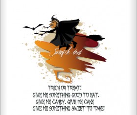 Set of halloween vintage background vector 11